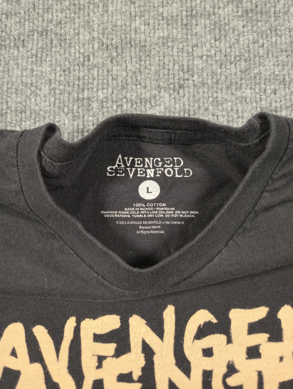 Avenged Sevenfold Life Is But A Dream Band Tee Black Graphic Concert Shirt SizeL - Picture 3 of 7